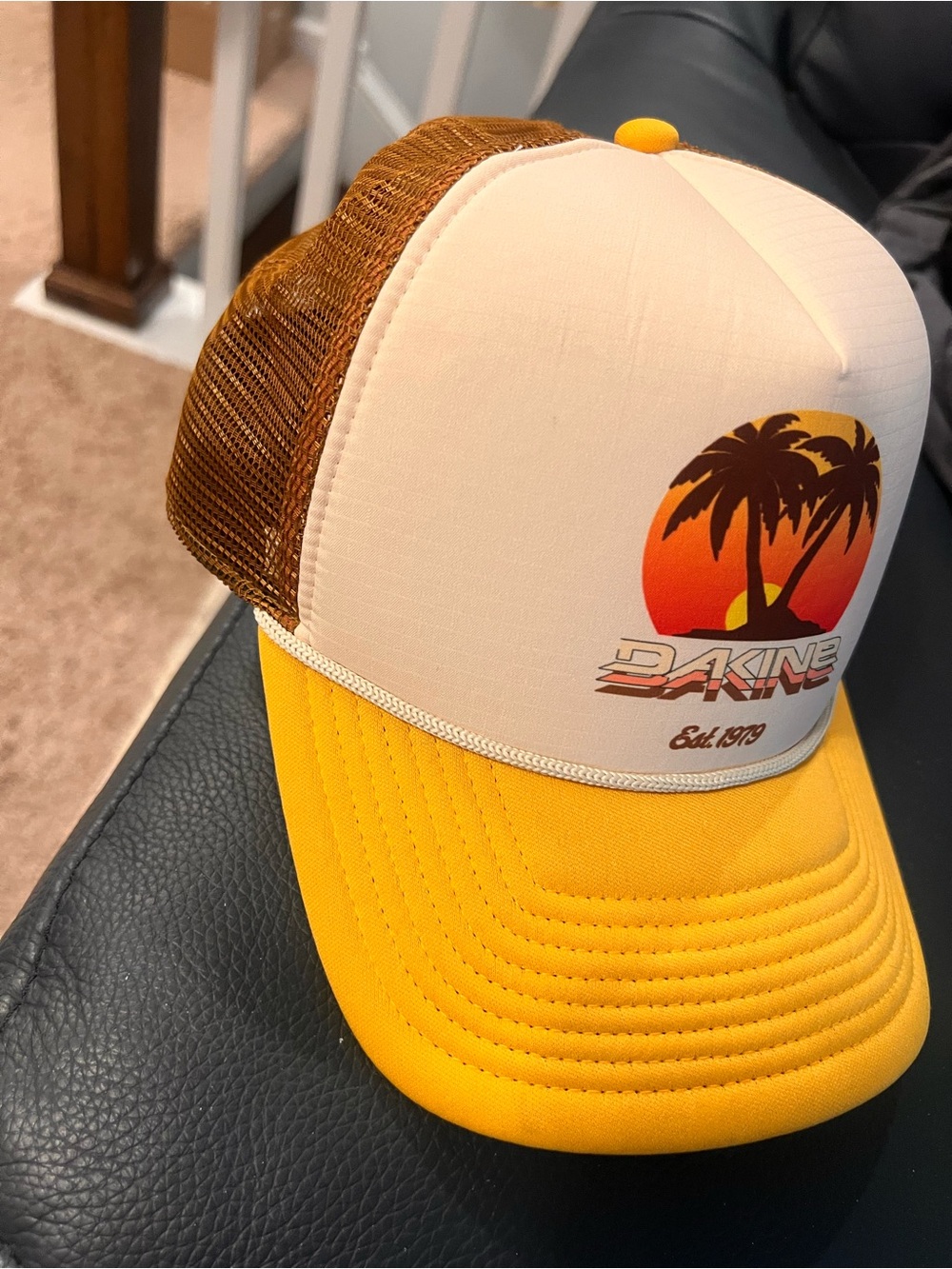 Dakine Trucker Hat Sunset Palm Tree Graphic Snapback Cap - Picture 3 of 14